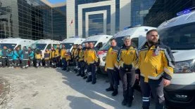 Konya'da 13 ambulans ve 1 UMKE aracı hizmete alındı
