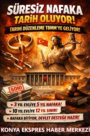 SÜRESİZ NAFAKA TARİH OLUYOR! TBMM’YE TARİHİ DÜZENLEME GELİYOR.