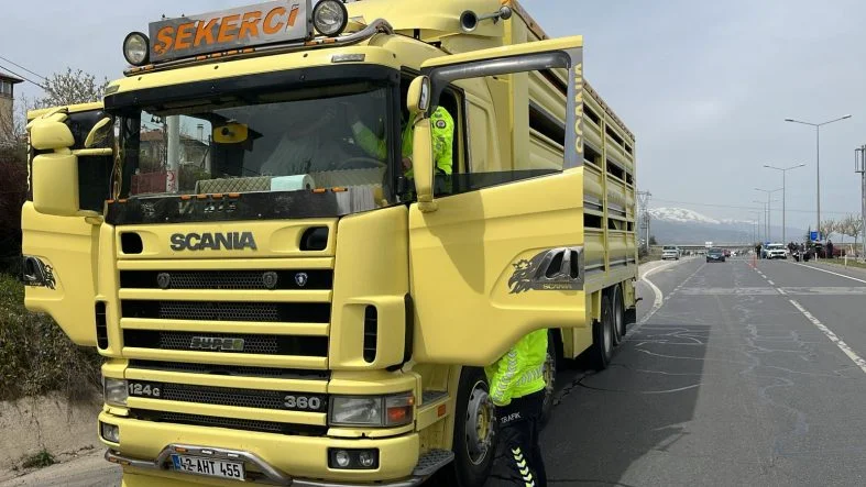 Konya'da trafik kazasında 1 kişi yaralandı