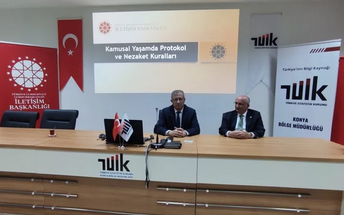 Konya’da TÜİK Personeline Protokol Kuralları ve Bilgi-Belge Yönetimi Eğitimi Verildi.