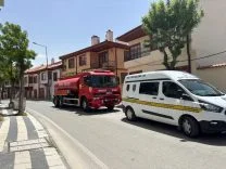 Konya'da evde çıkan yangın söndürüldü