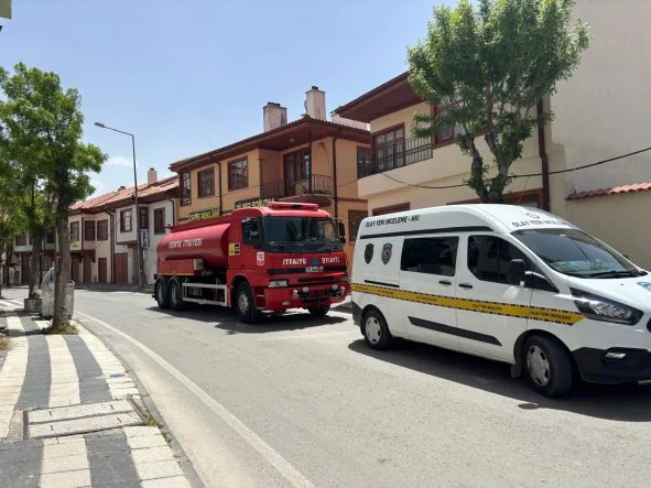 Konya'da evde çıkan yangın söndürüldü