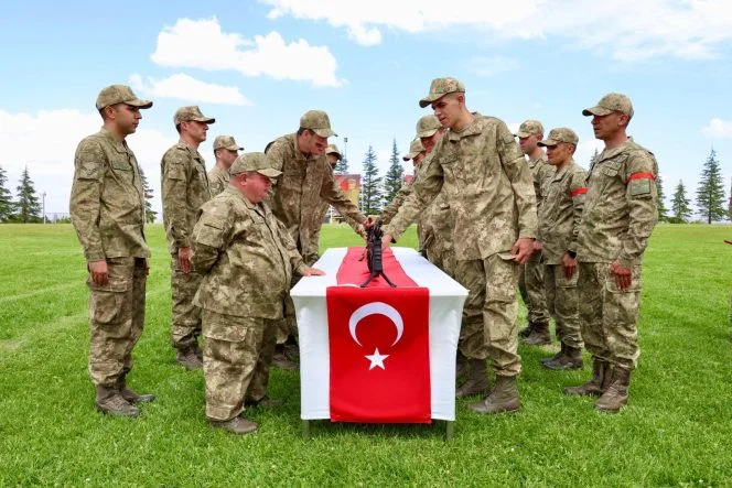 Konya'da özel bireyler bir günlük askerlik sevinci yaşadı