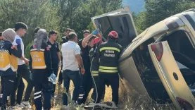 Seydişehir'de takla atan otomobilin sürücüsü yaralandı