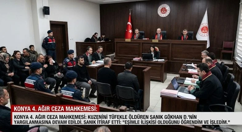 Konya’da kuzenini öldüren sanığın yargılanması sürüyor